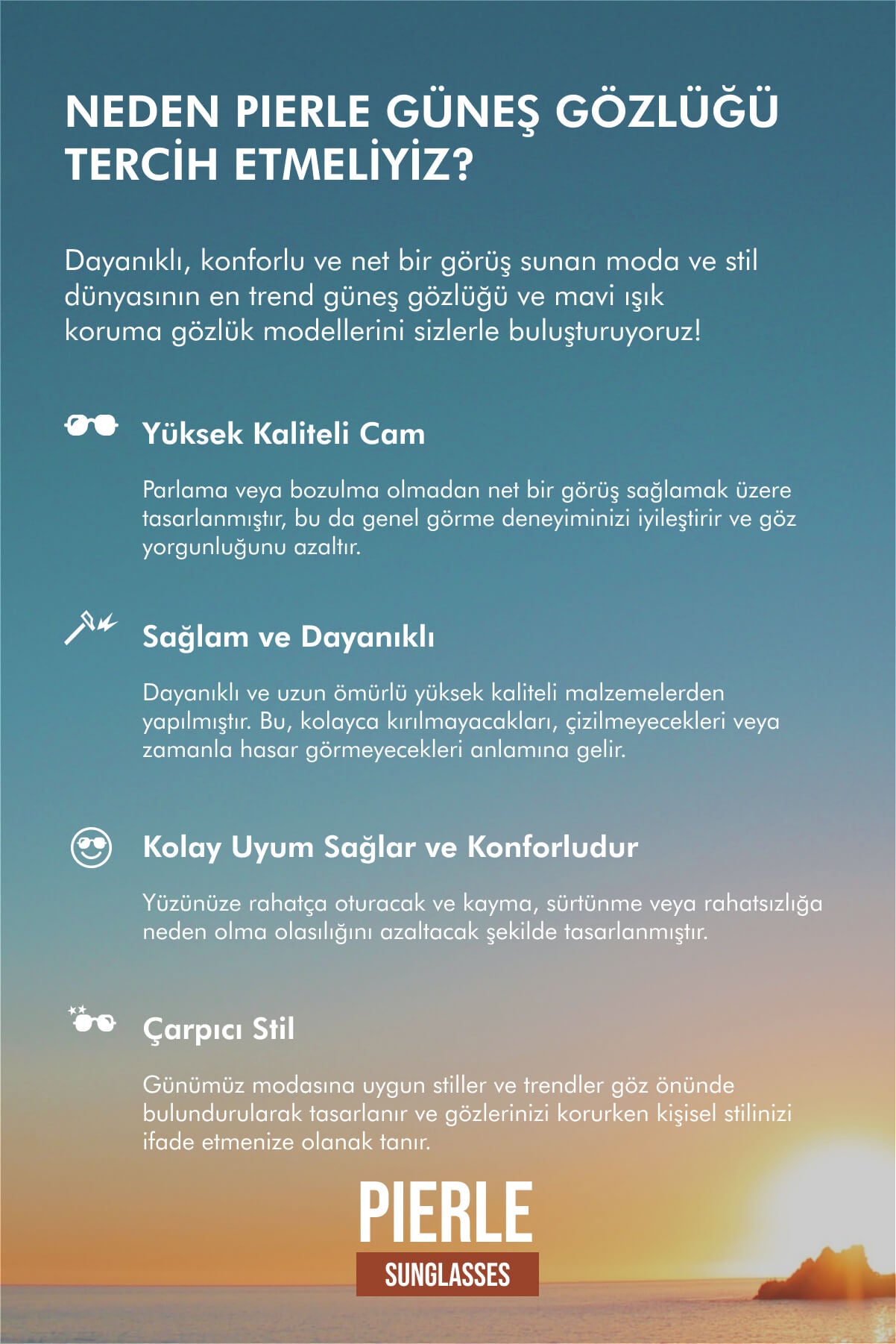 Rho Unisex Güneş Gözlüğü